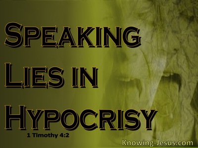 1 Timothy 4:2 Speaking Lies In Hypocrisy (green)